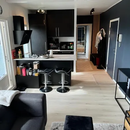 Sentral Liten Med Fin Utsikt Og Parkering *